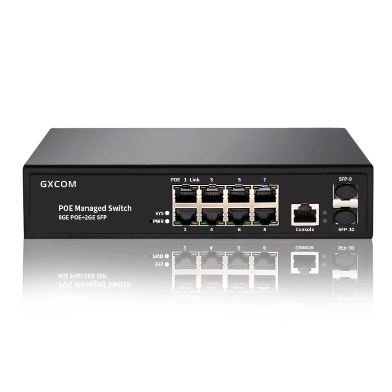 Managed Gigabit Poe Switch 8 Port 802.3At - Switch PoE Ethernet de 8 Puertos