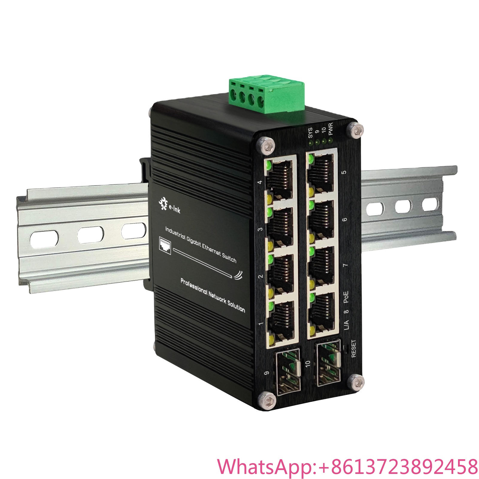 Managed Gigabit Poe Switch 8 Port 802.3At - Conmutador PoE administrado, 8 puertos, 10/100/1000T,