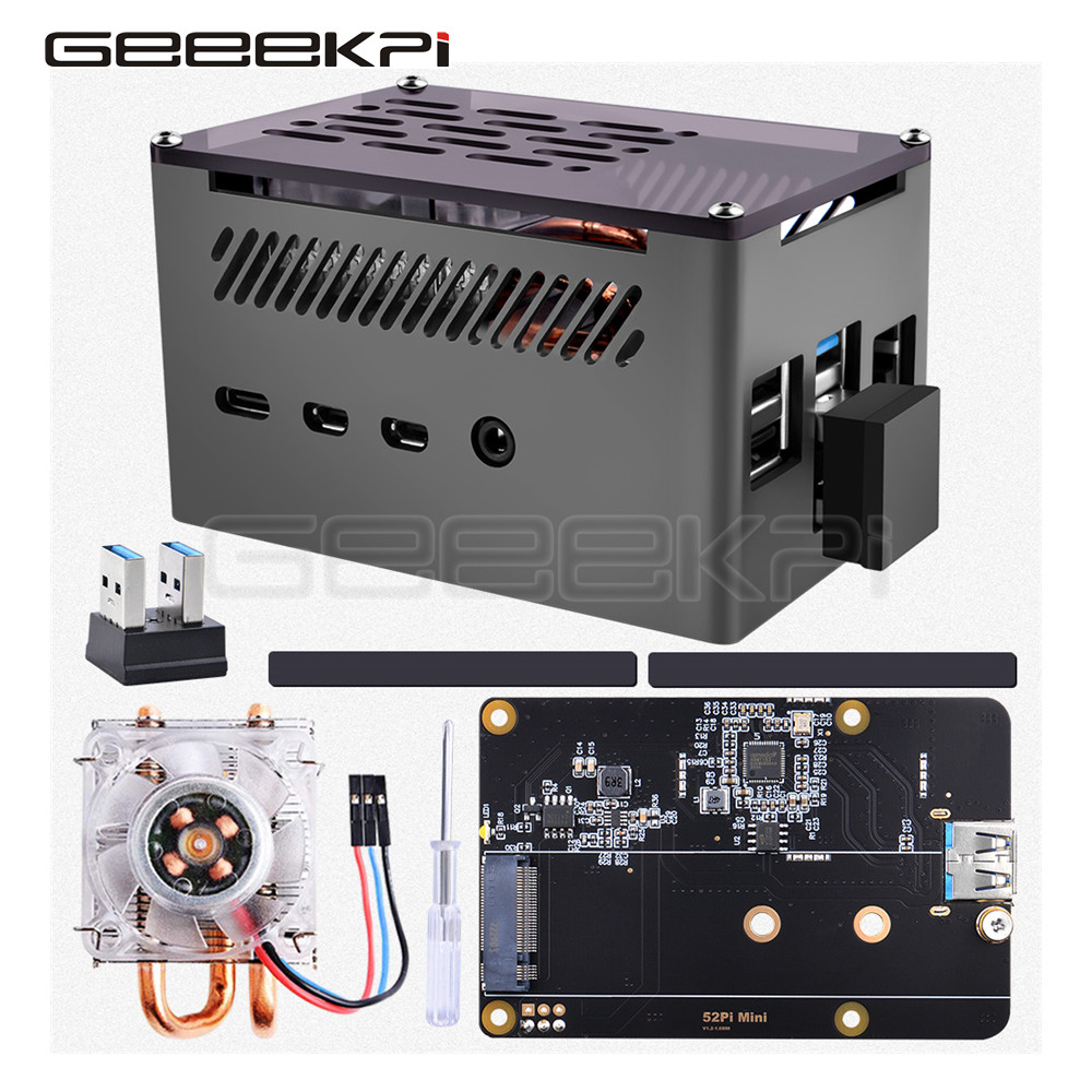 Turing Pi 2 - GeeekPi Caja de ladrillo de aluminio
