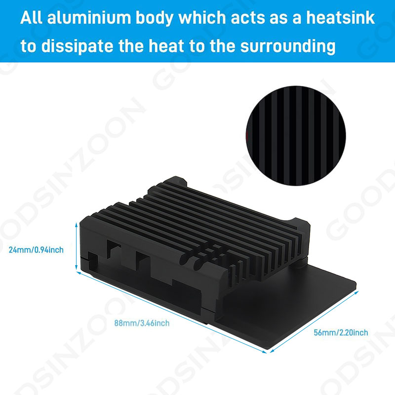Caja de armadura de aluminio R - Raspberry Pi 5 8Gb reseña y precio